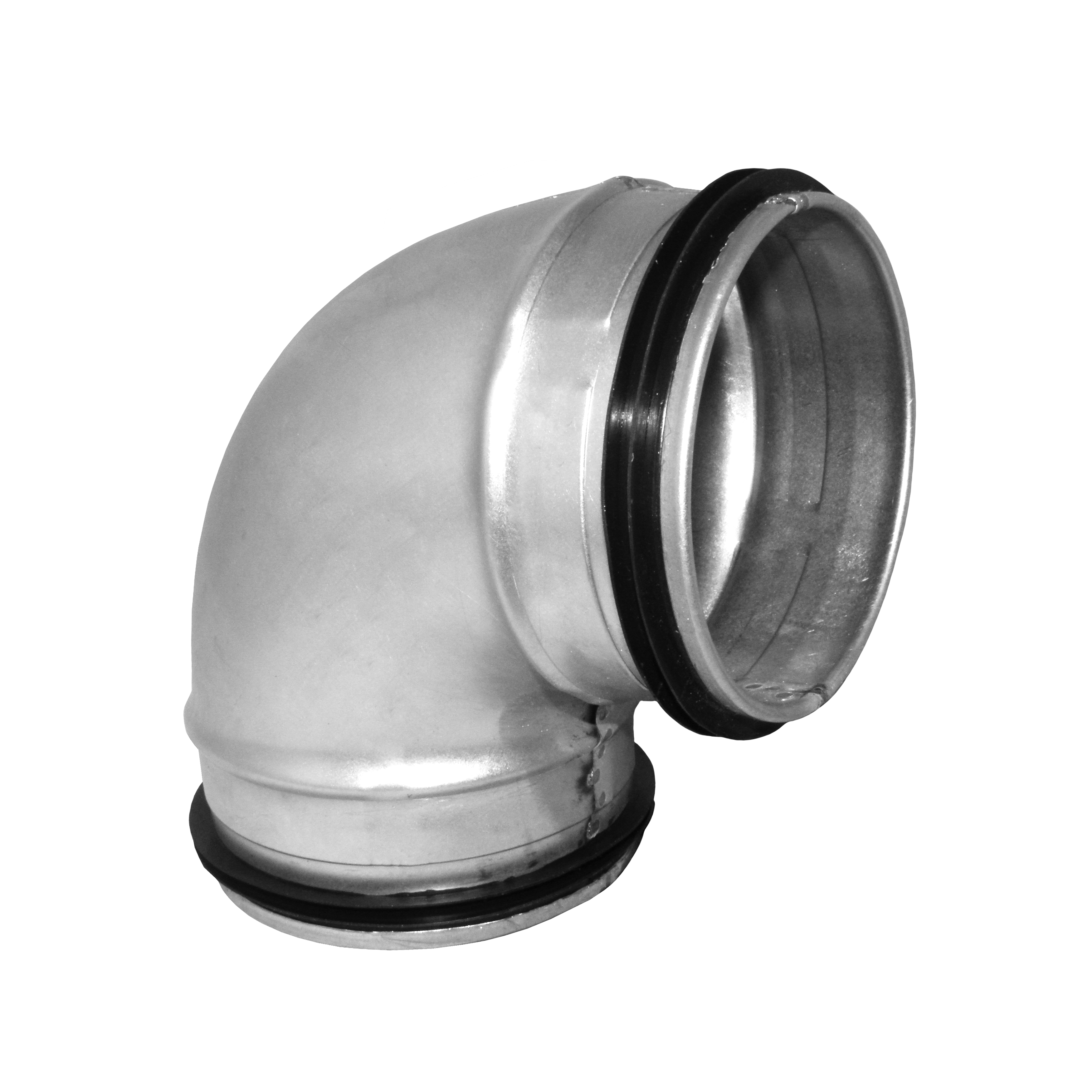 200mm Steel 90° Bend - Sharp 200mm Steel 90° Bend - Sharp